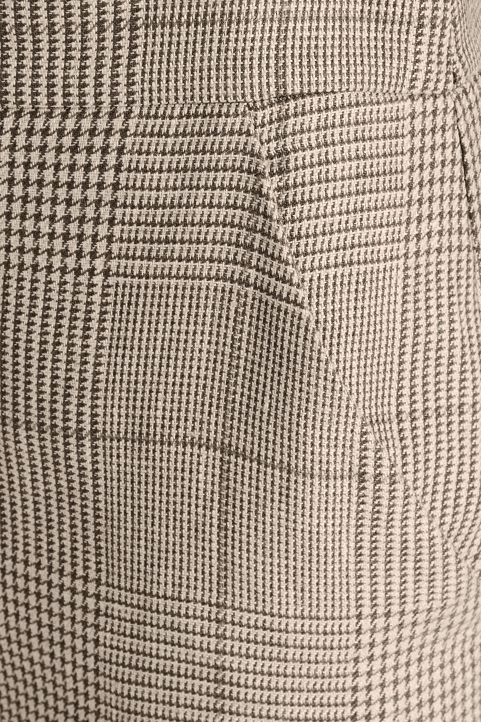 Veronica Beard Tonelli Prince Of Wales Checked Linen And Cotton-blend Wide-leg Pants In Mushroom