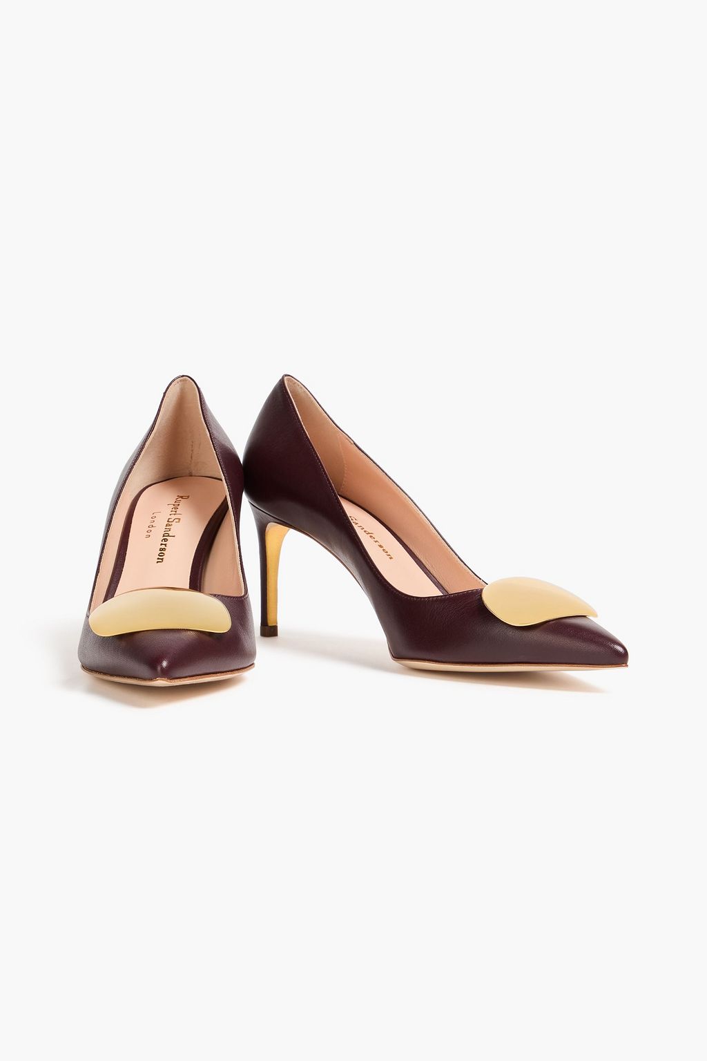 RUPERT SANDERSON Embellished leather pumps