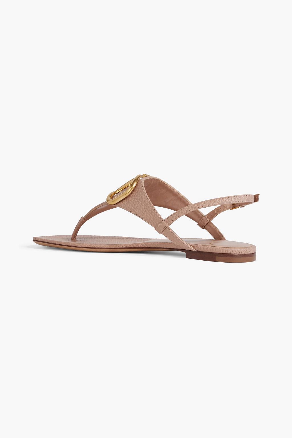VALENTINO GARAVANI VLOGO pebbled-leather slingback sandals