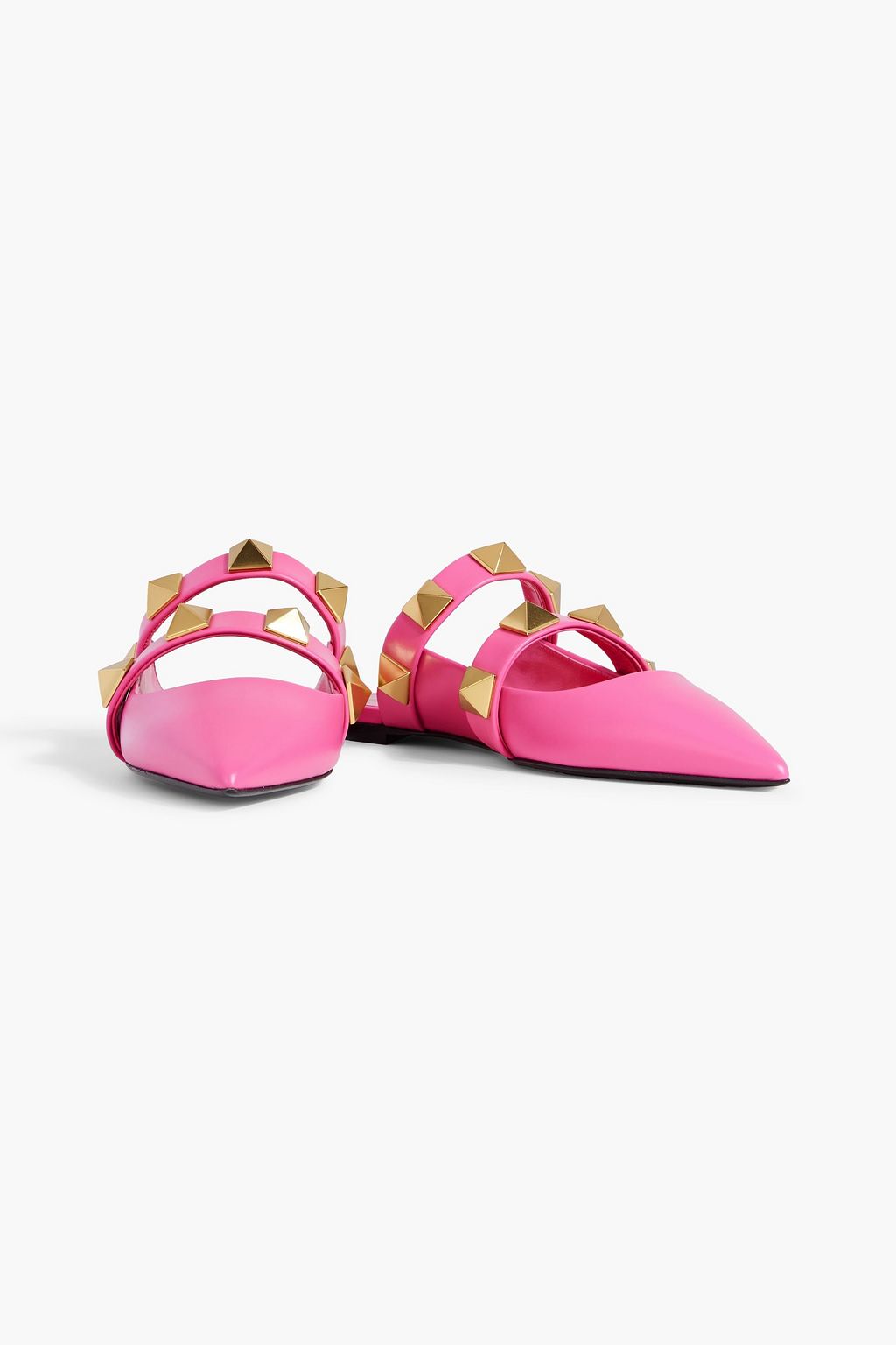VALENTINO GARAVANI Roman Stud leather slippers