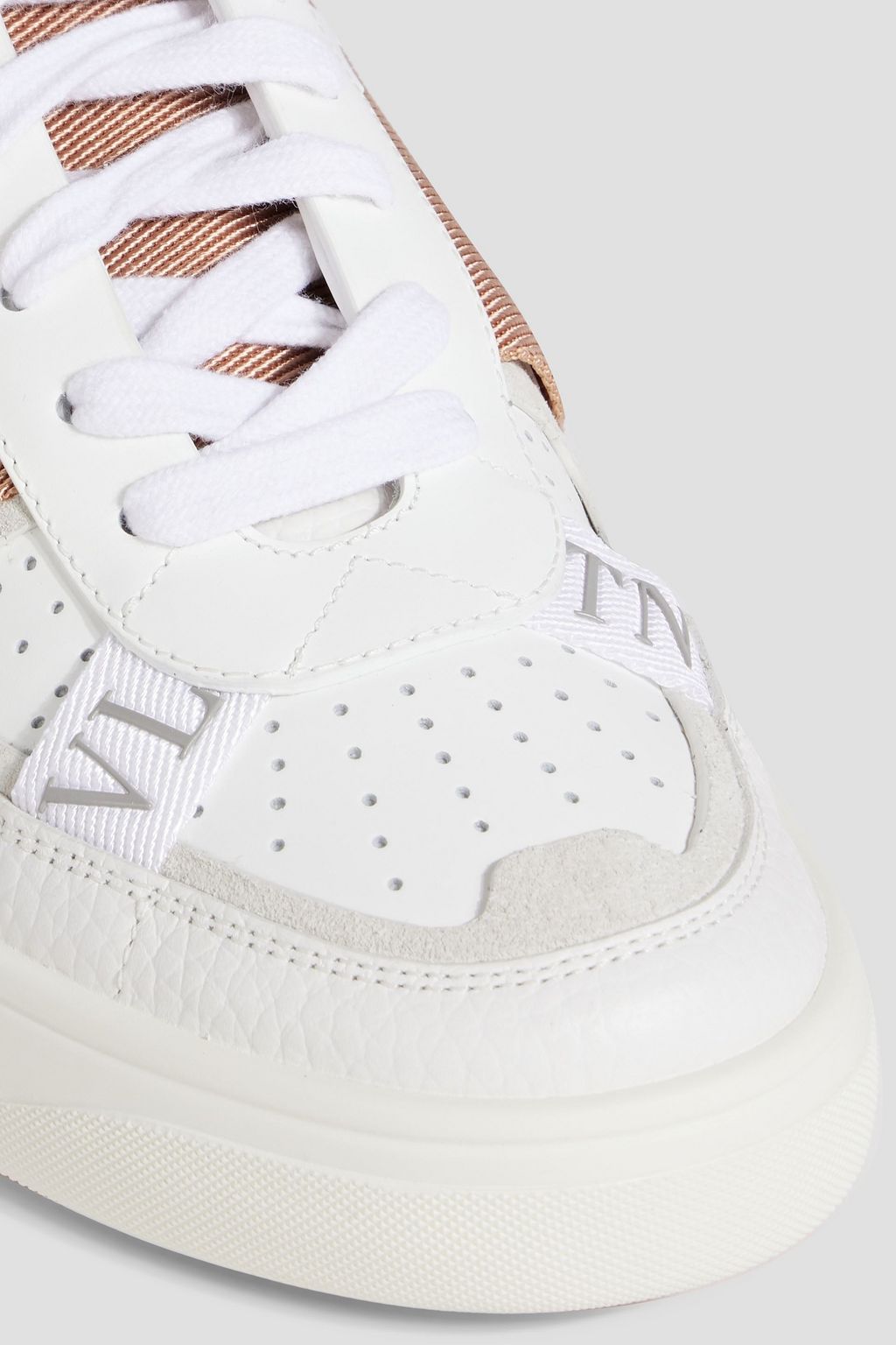 VALENTINO GARAVANI VL7N smooth and pebbled-leather sneakers | THE