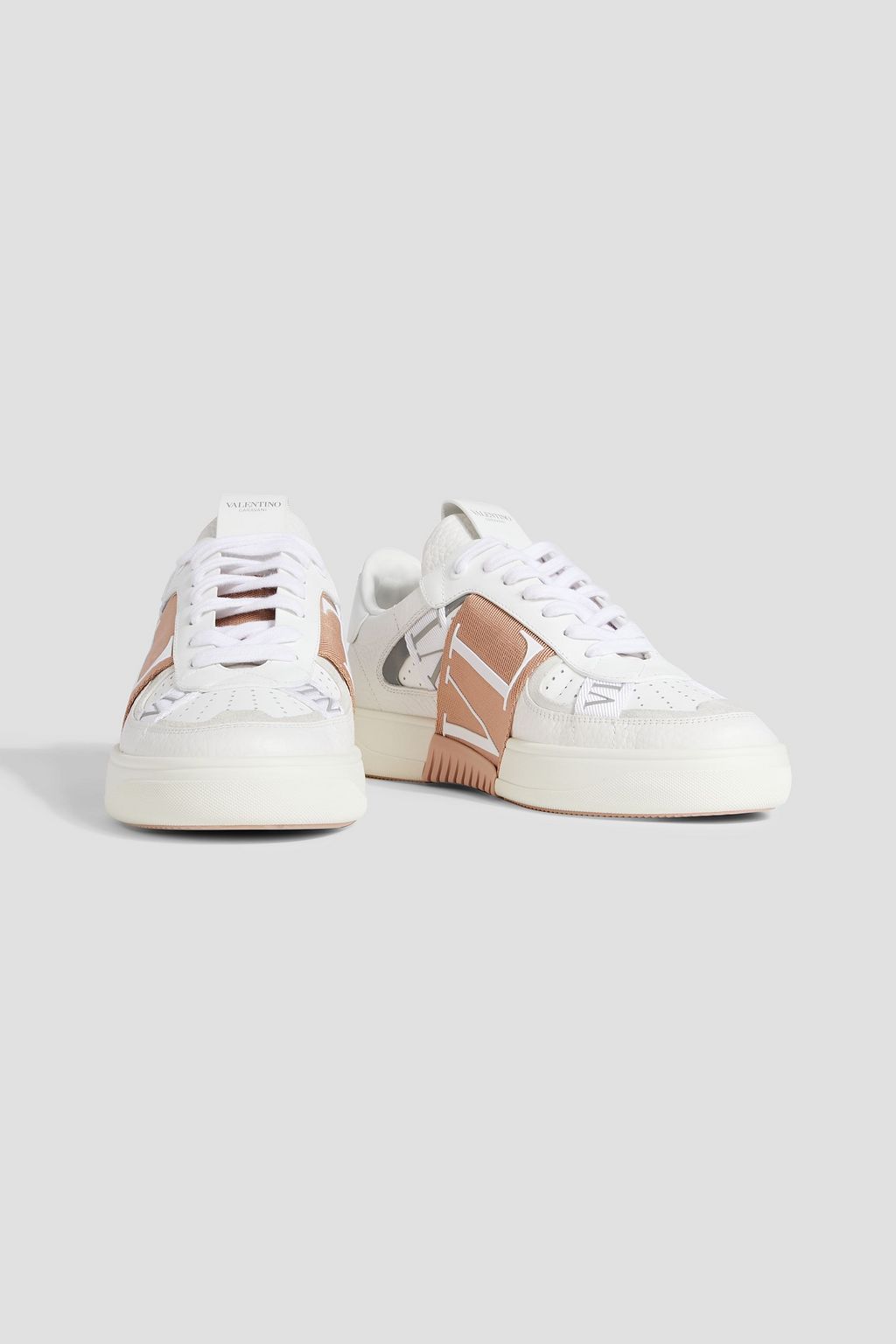VALENTINO GARAVANI VL7N smooth and pebbled-leather sneakers | THE
