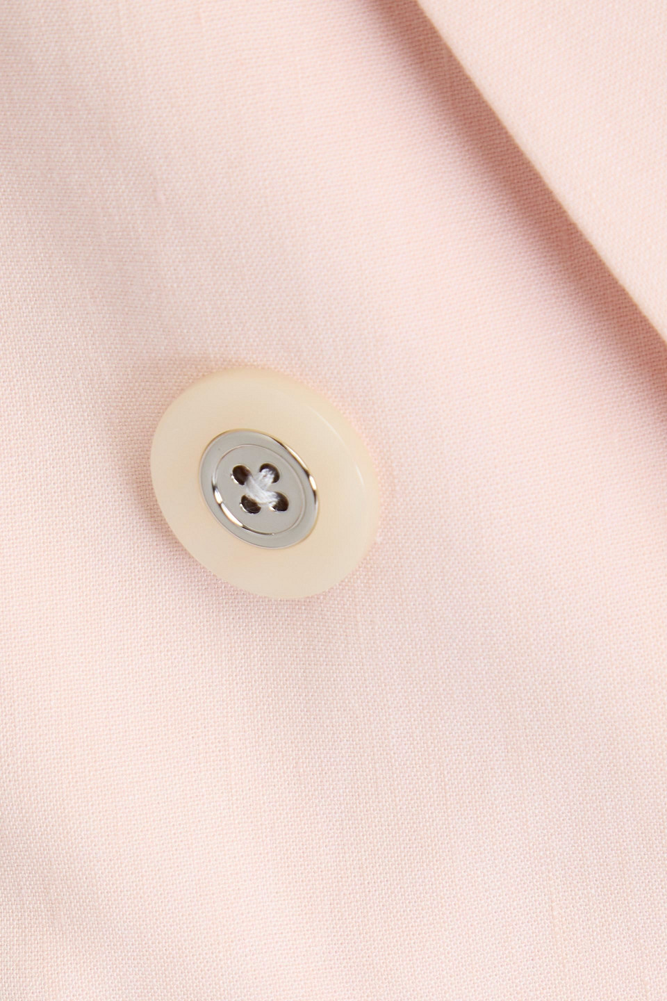 Veronica Beard Charleston Doppelreihiger Blazer Aus Einer Leinenmischung In Pastellrosa