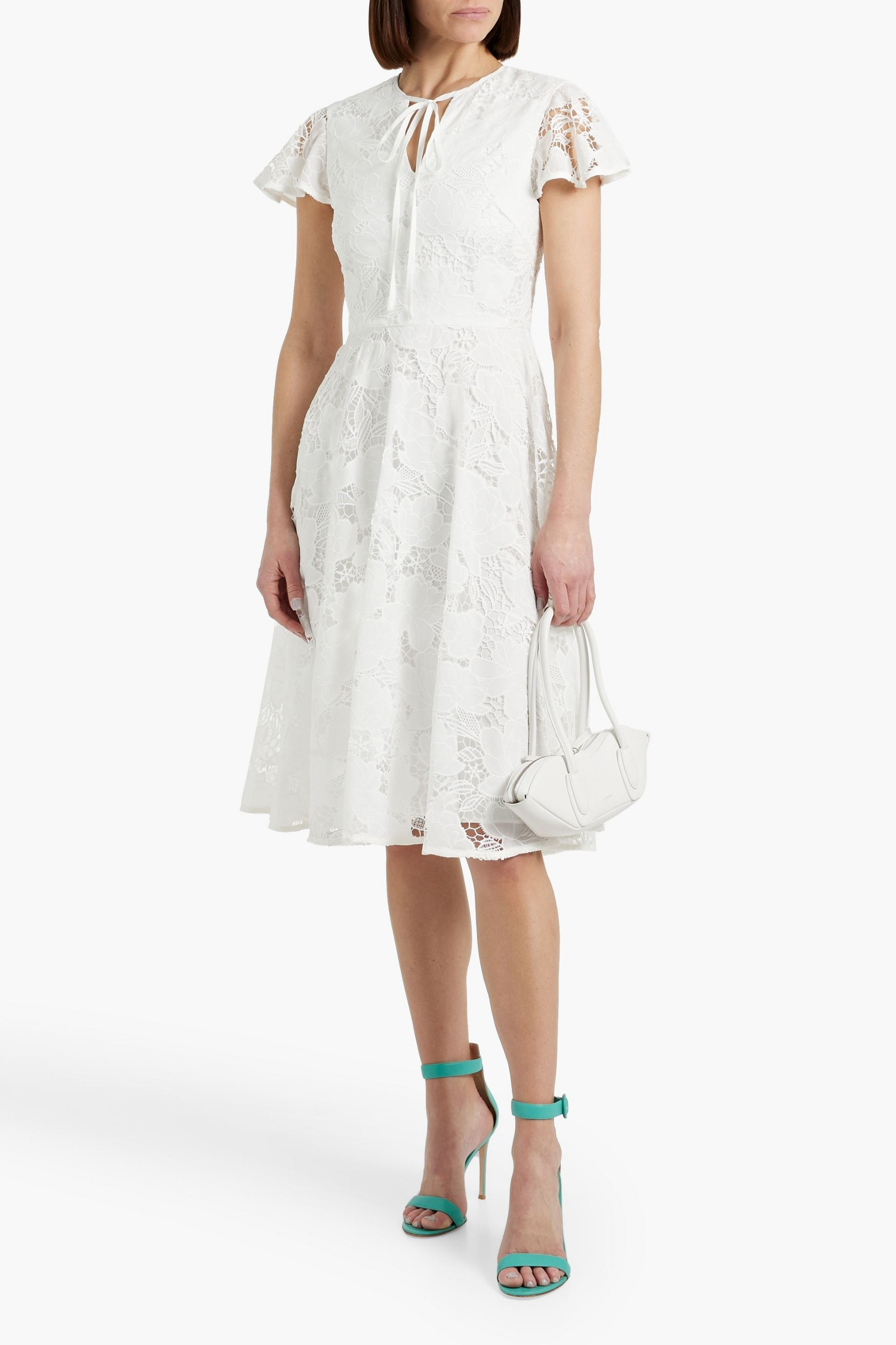 MIKAEL AGHAL Guipure lace dress
