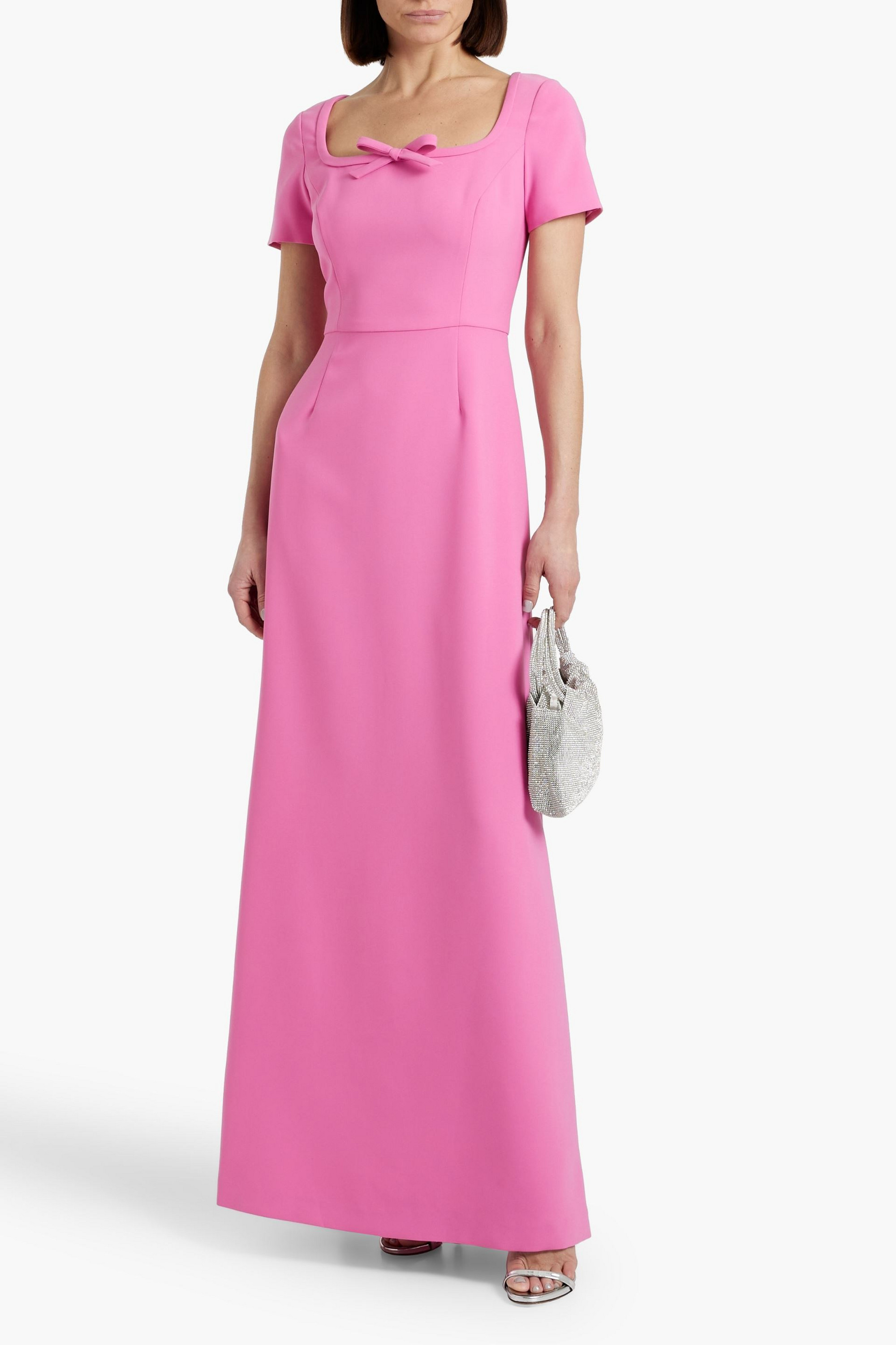 Carolina Herrera Bow-detailed crepe gown