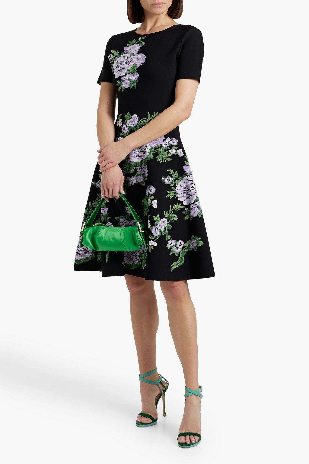 CAROLINA HERRERA Jacquard-knit dress