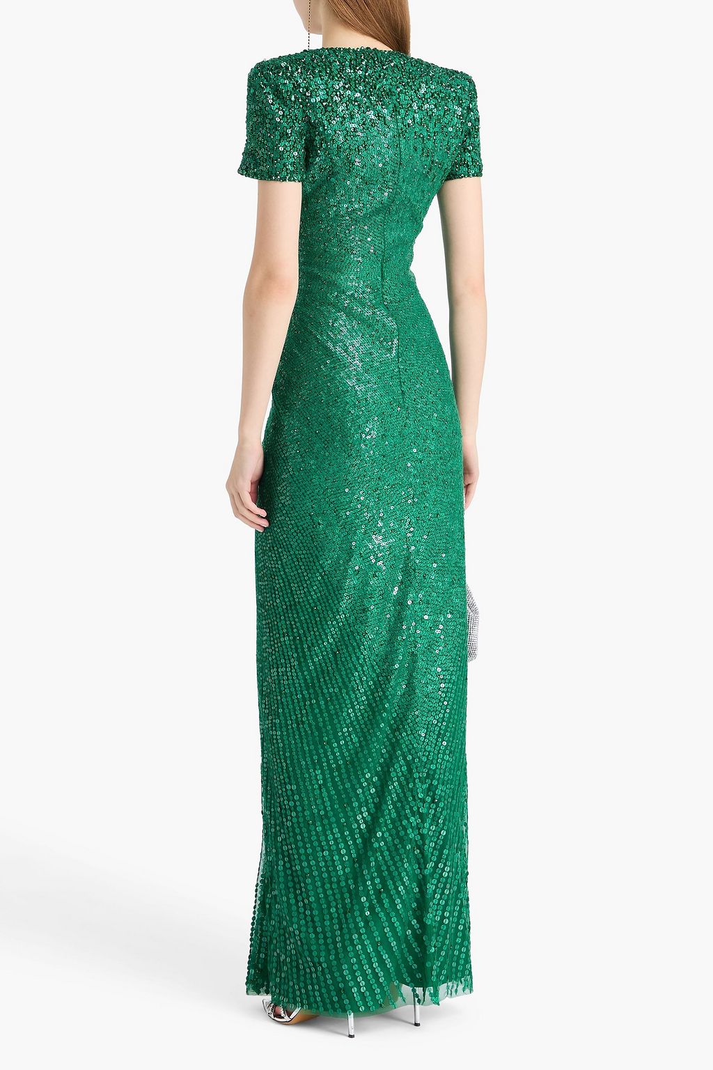 JENNY PACKHAM チュール ロングドレス スパンコール付き