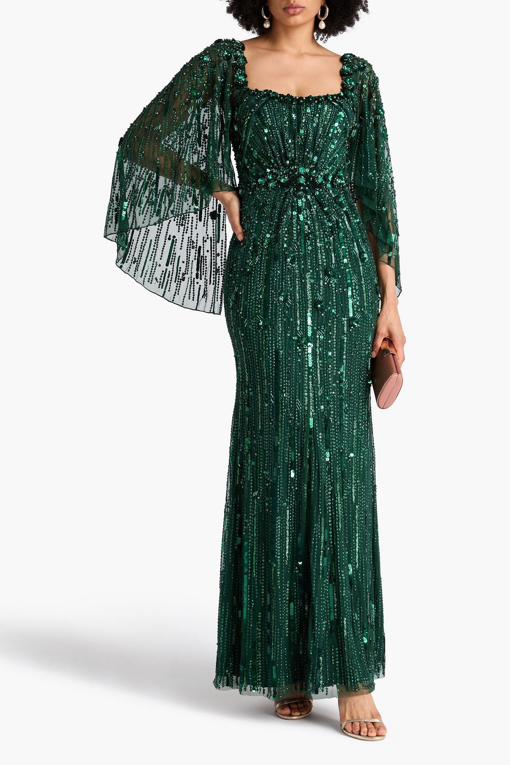 JENNY PACKHAM Brightstar embellished tulle gown