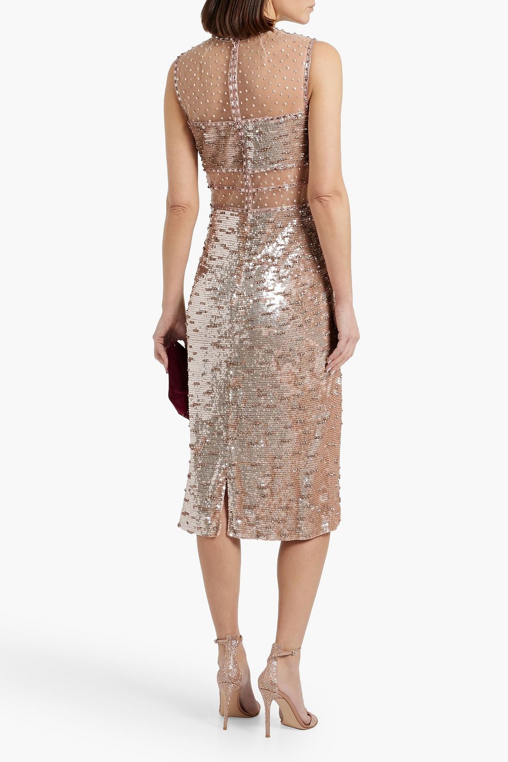 JENNY PACKHAM Nikie embellished tulle midi dress