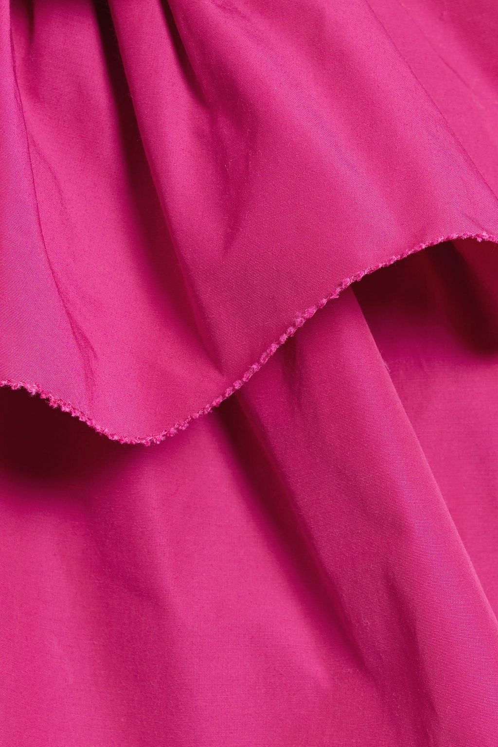 MARCHESA NOTTE タフタ ミニワンピース ストラップレス フローラルアップリケ付き ラッフル付き