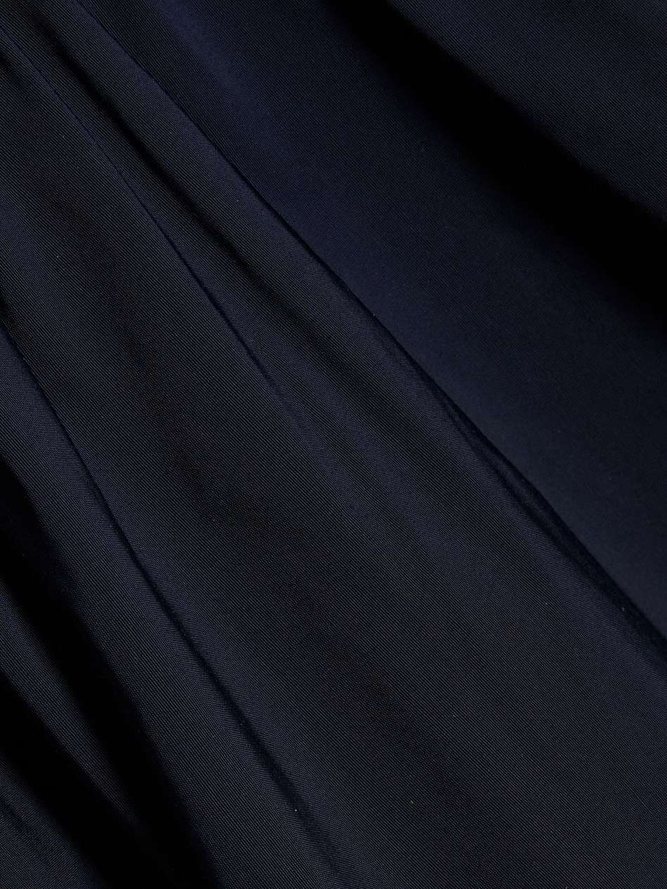 draped taffeta gown