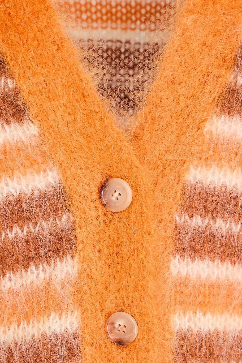 MARNI Gestreifter Cardigan aus einer Mohairmischung