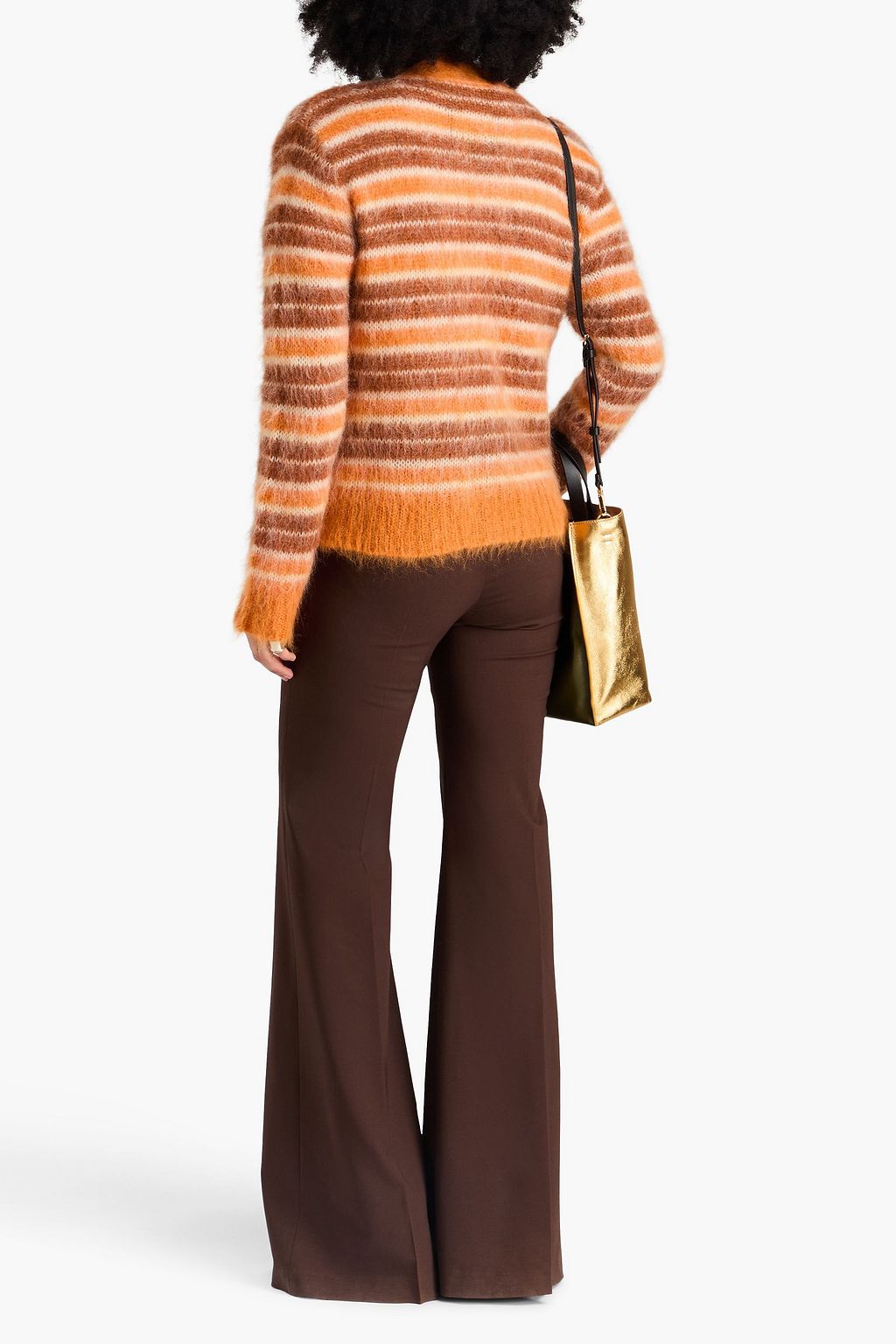 MARNI Gestreifter Cardigan aus einer Mohairmischung