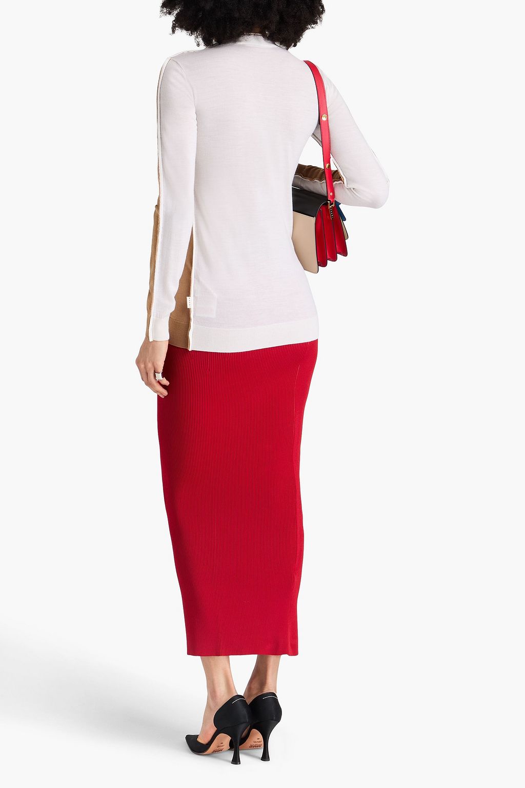 MARNI Zweifarbiger Cardigan aus Wolle