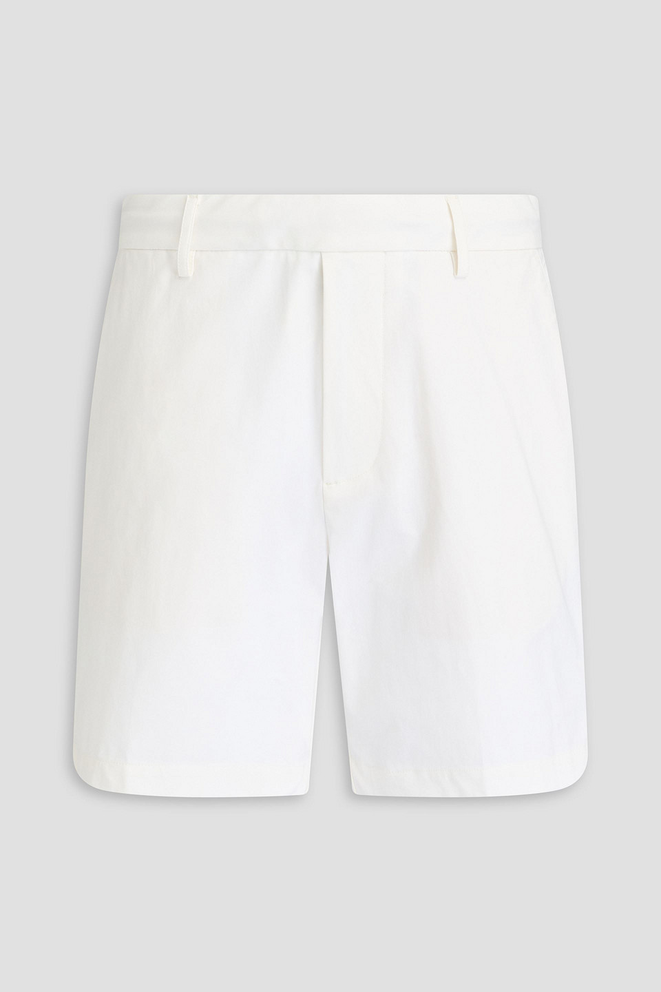 James Perse Cotton-blend Twill Chino Shorts In Off-white