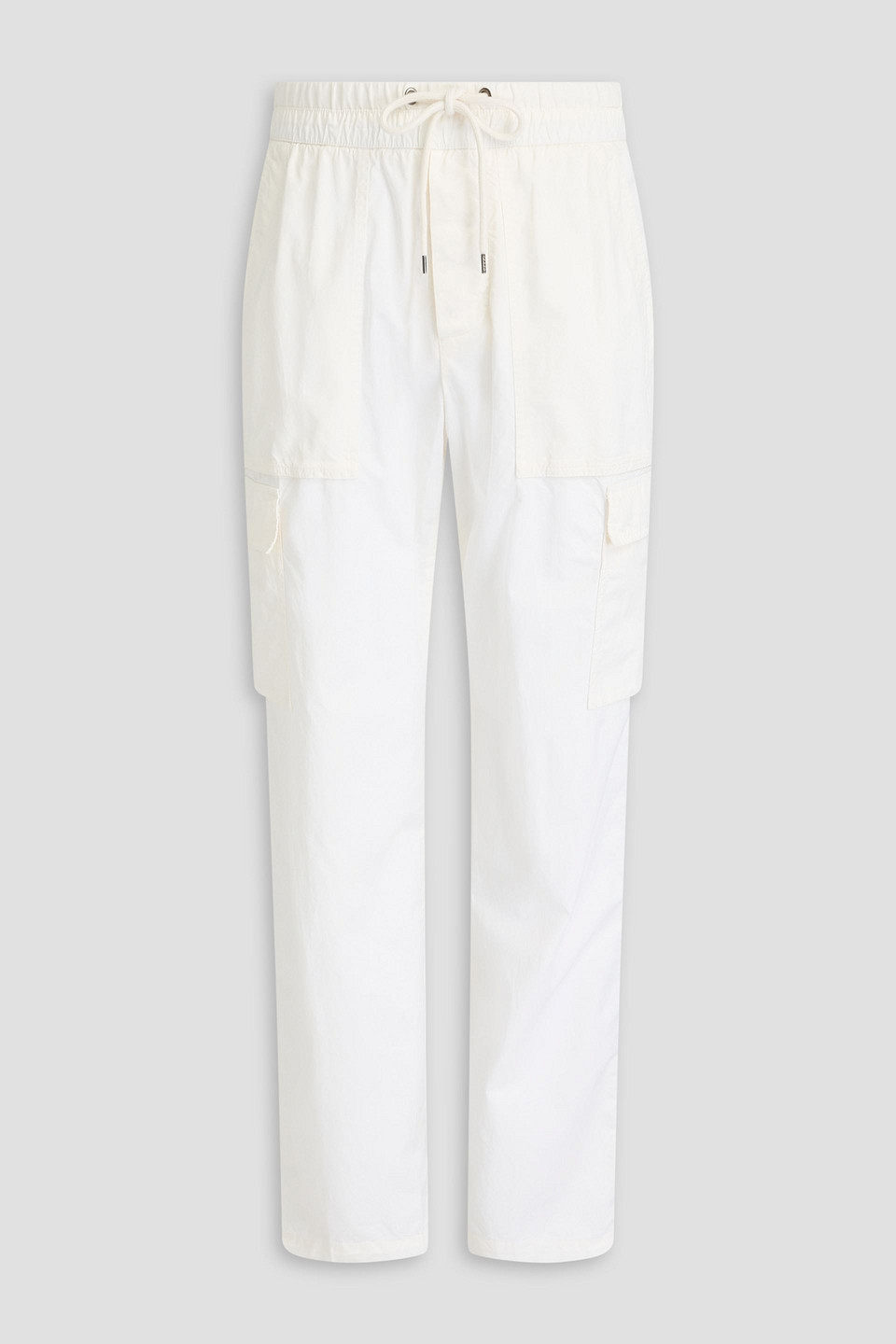 James Perse Cotton-twill Cargo Trousers In Ivory