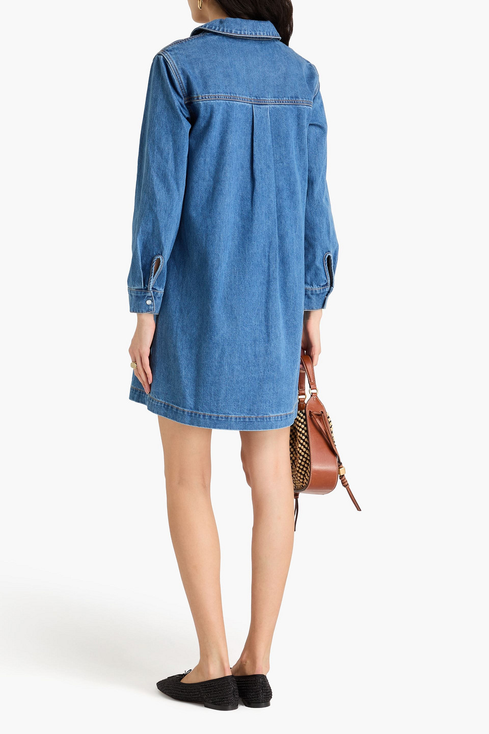 VERONICA BEARD WASTA DENIM MINI DRESS