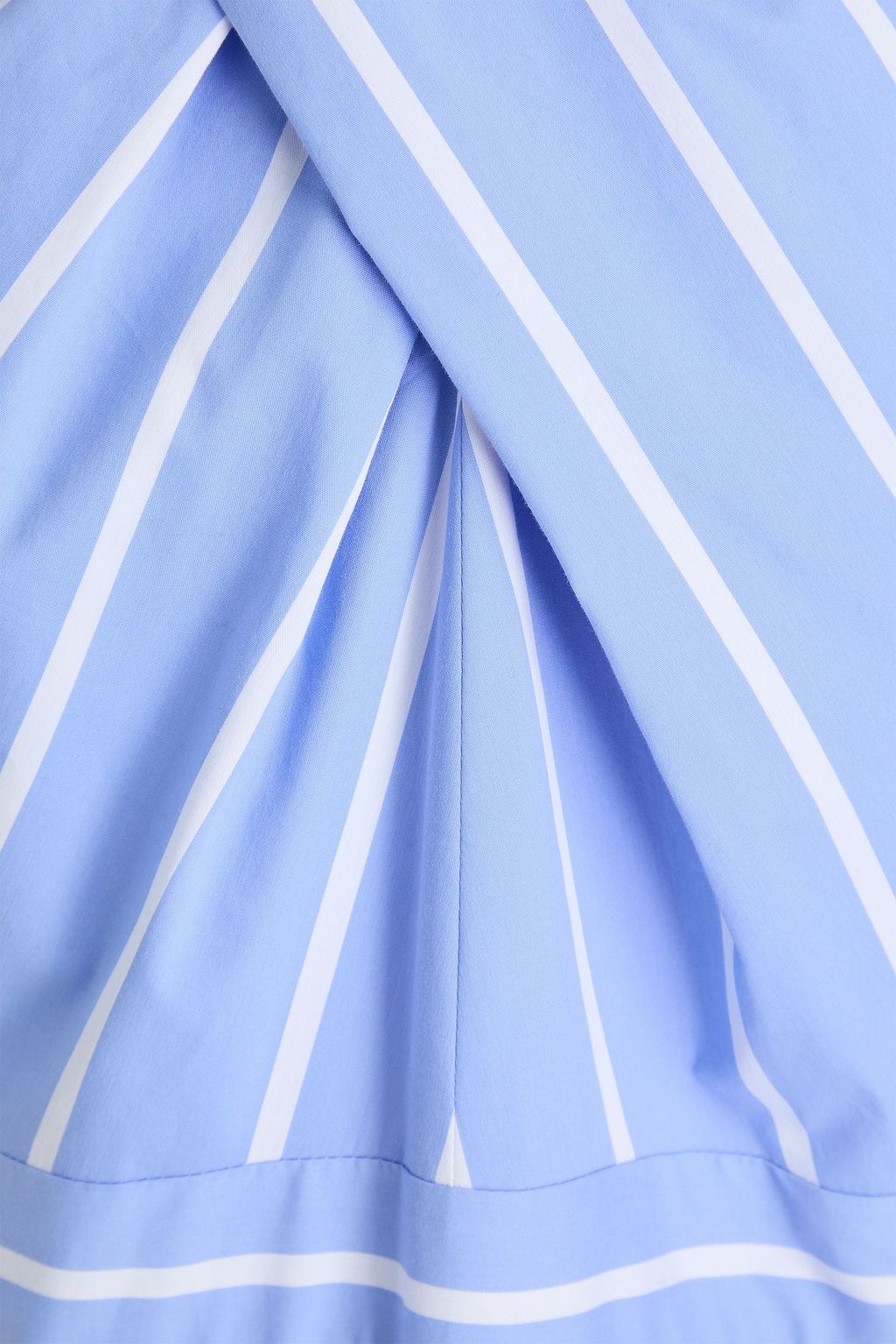 VERONICA BEARD Baylee striped cotton-blend poplin midi dress