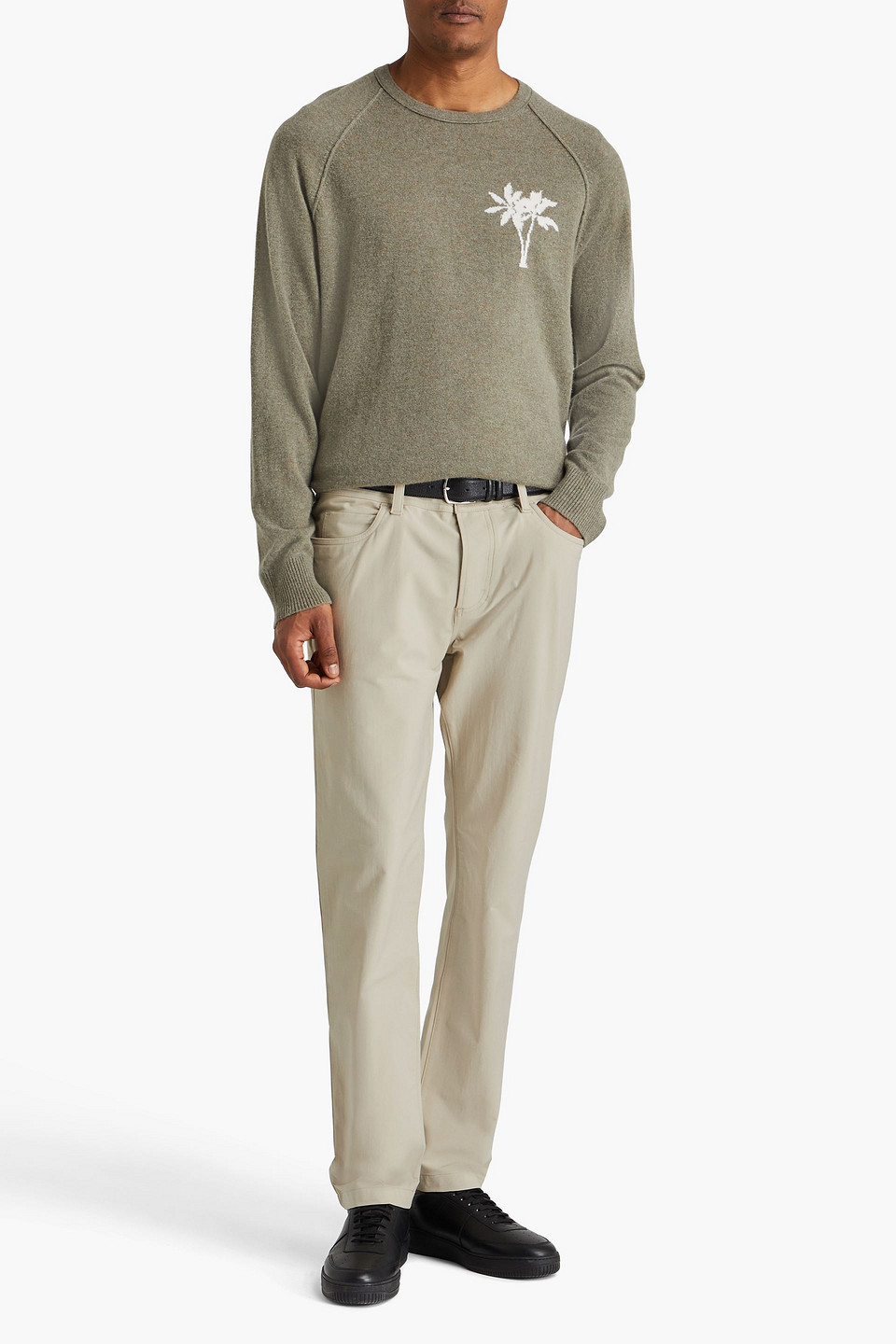 JAMES PERSE COTTON-BLEND TWILL PANTS