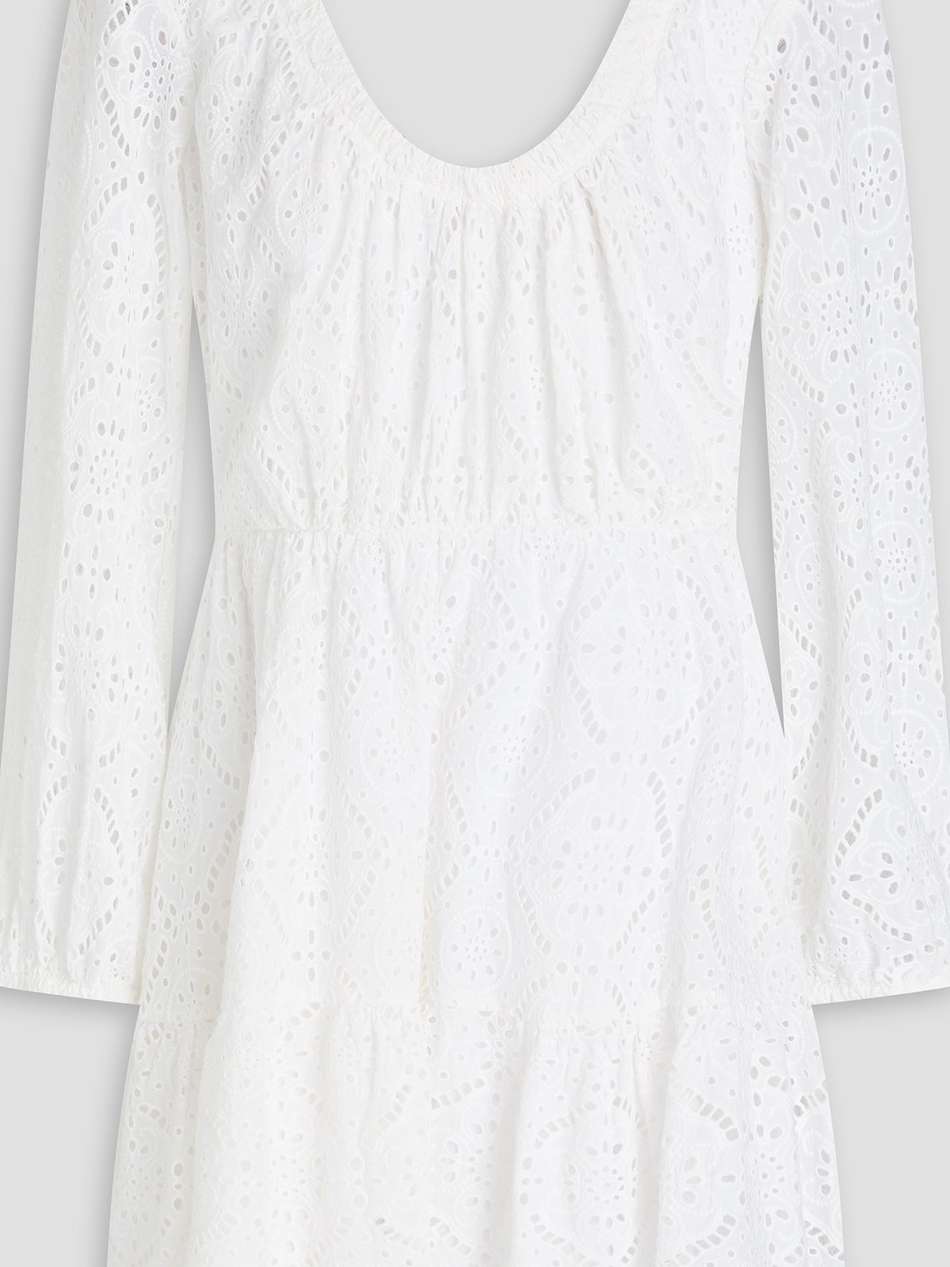 calibra broderie anglaise cotton mini dress