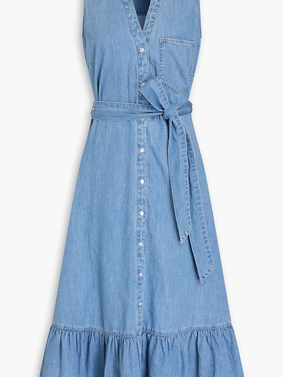 edwina denim midi dress