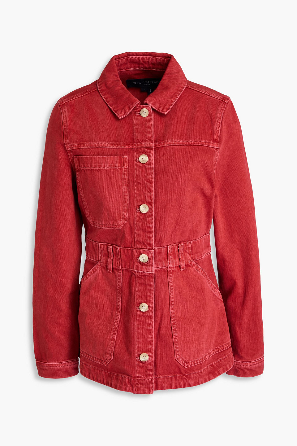 Veronica Beard Anzu Jeansjacke In Ziegelrot