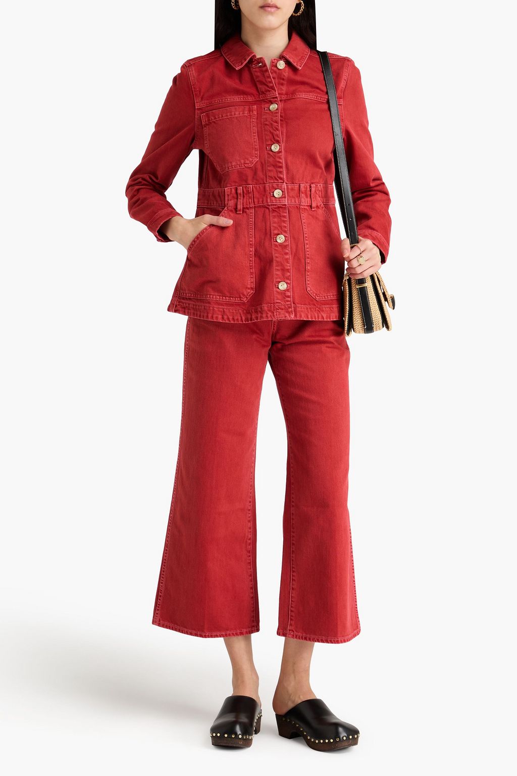 VERONICA BEARD جاكيت أنزو من الدنيم