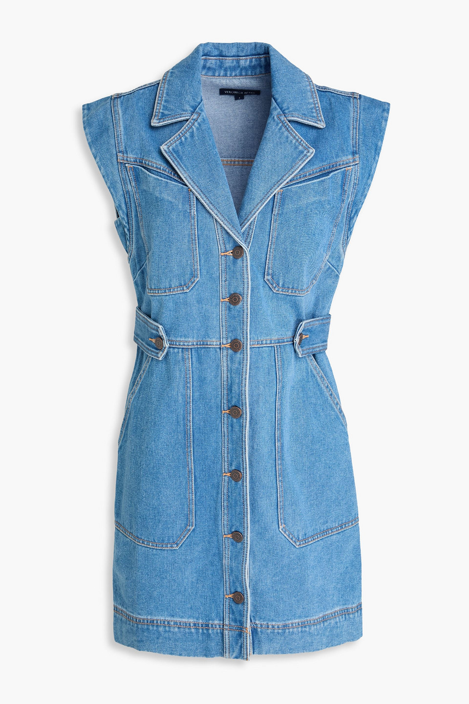 Veronica Beard Jax Minikleid Aus Denim In Mittelblauer Denim