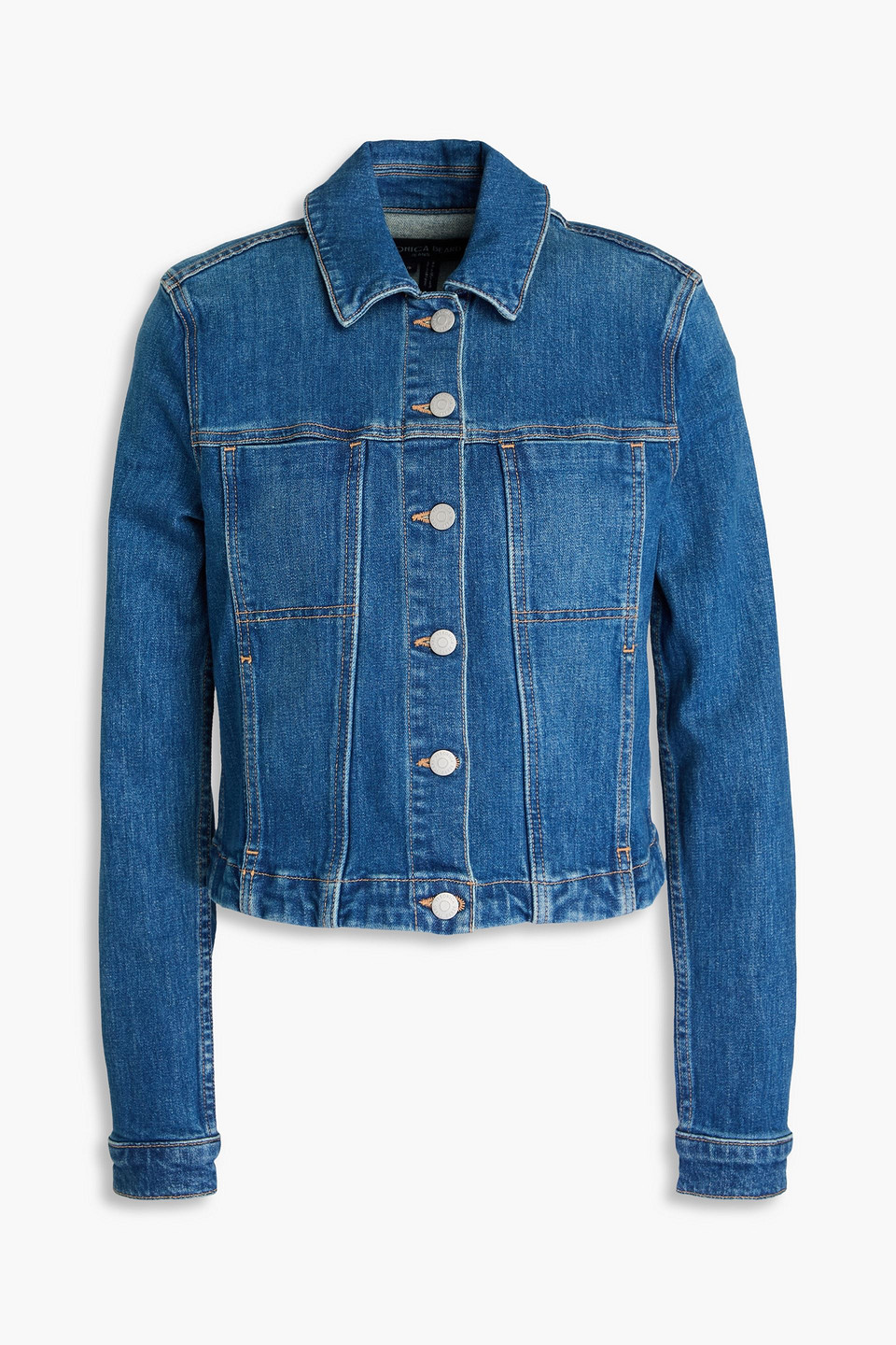 Veronica Beard Holden Denim Jacket In Mid Denim
