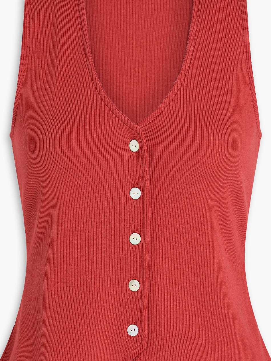 hoorne ribbed stretch-pima cotton-jersey top