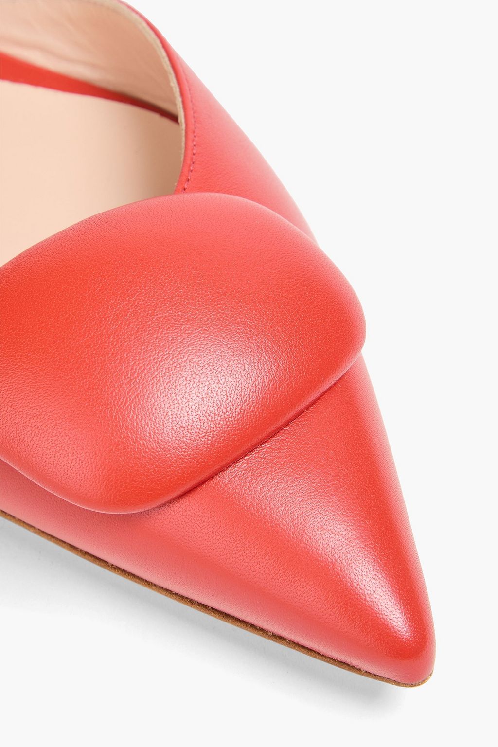 RUPERT SANDERSON Sabine レザー スリングバック ポインテッドトゥ フラットシューズ