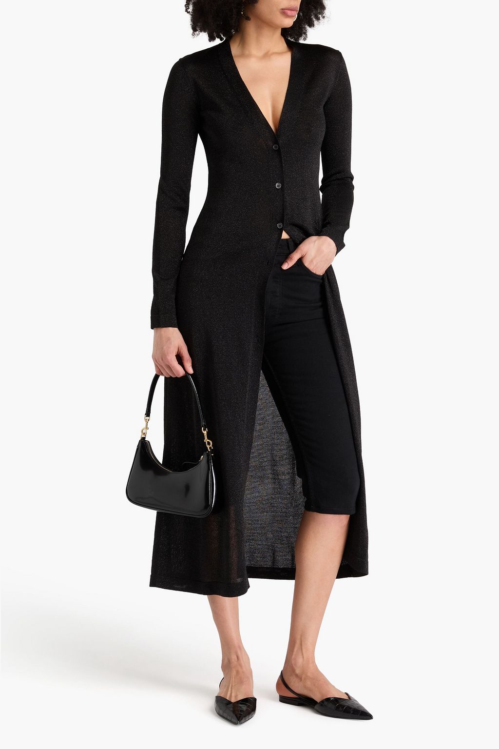 MISSONI كارديغان محبوك بلون معدني