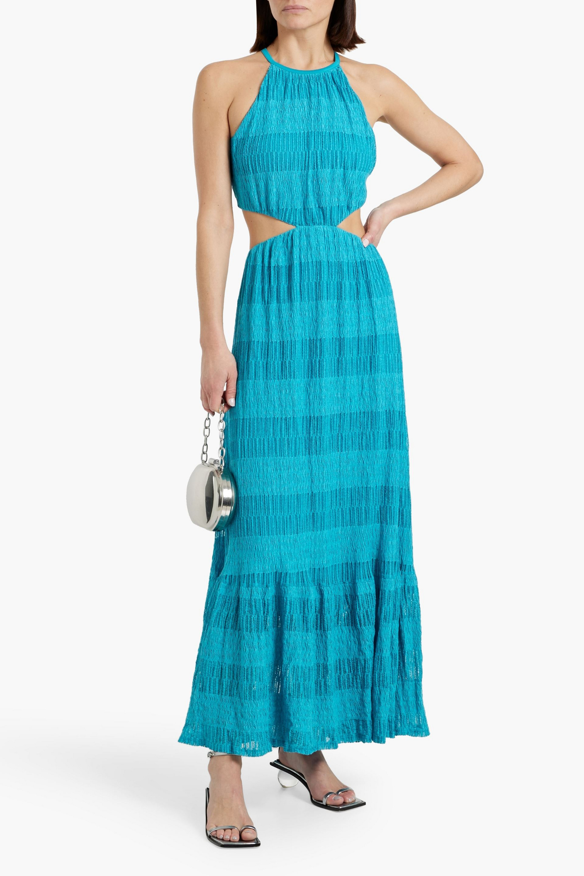 SIMKHAI Cutout cotton-blend maxi dress