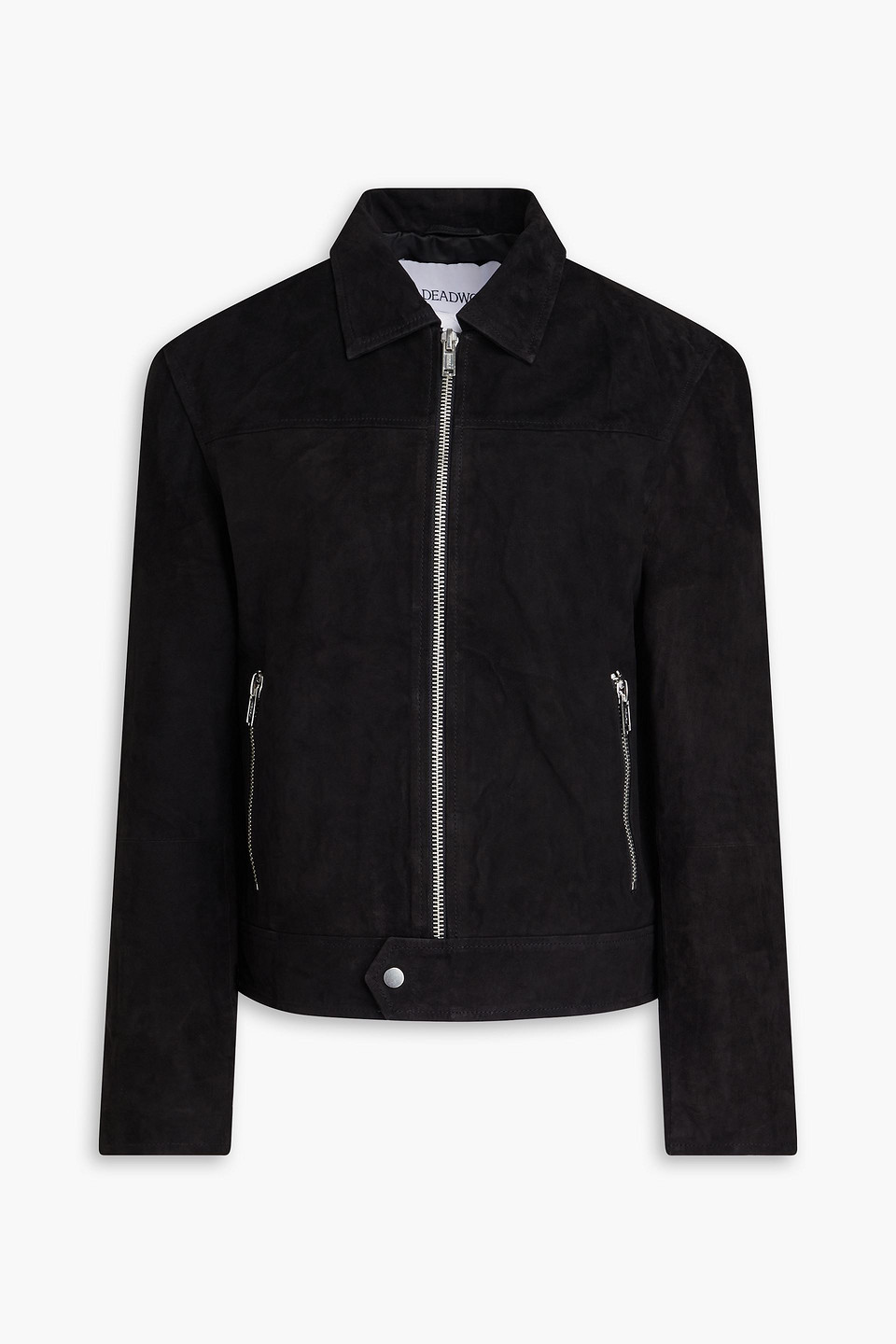 Deadwood Sharp Nubuck Jacket In Black
