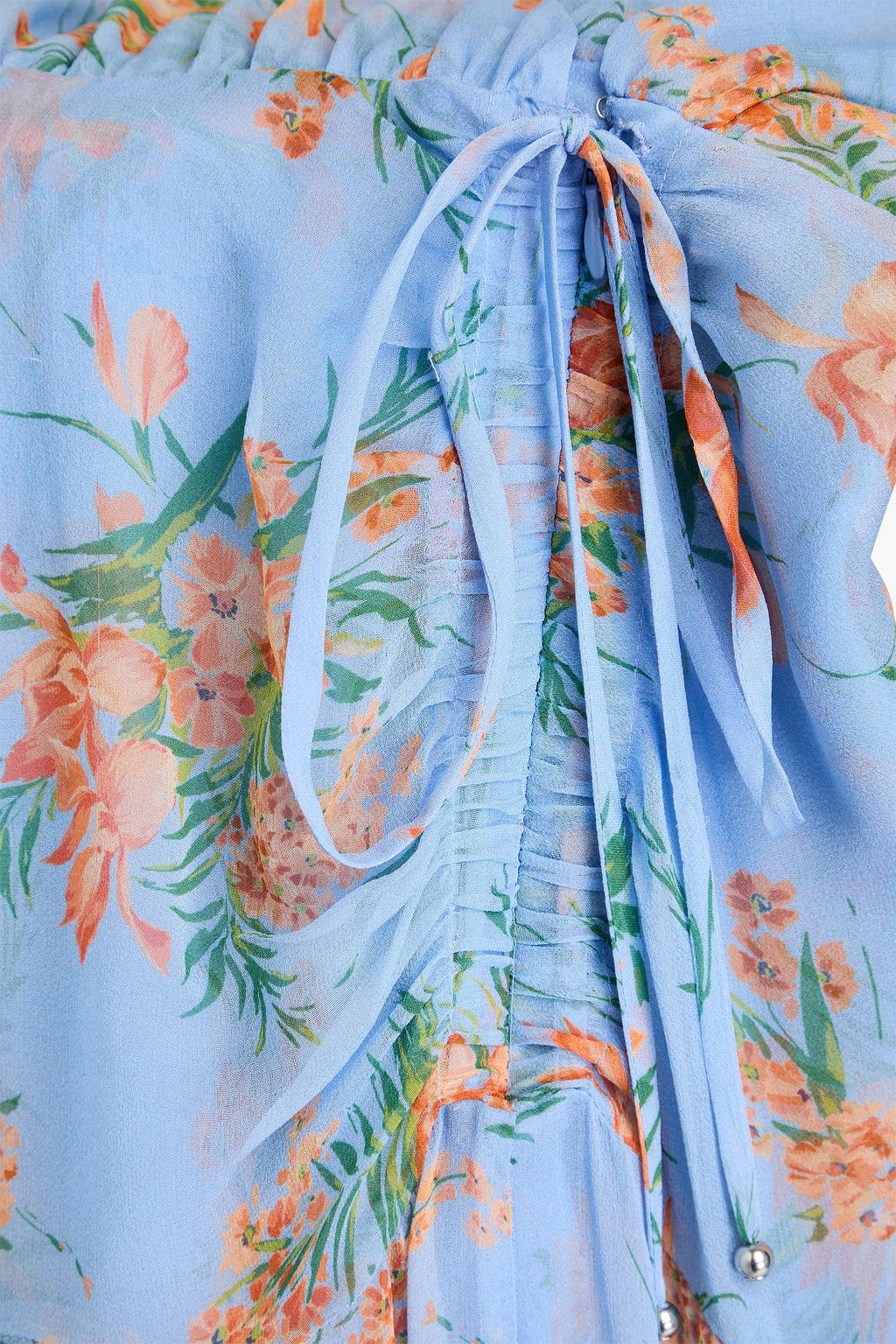VERONICA BEARD Dovima wrap-effect floral-print silk-chiffon midi dress