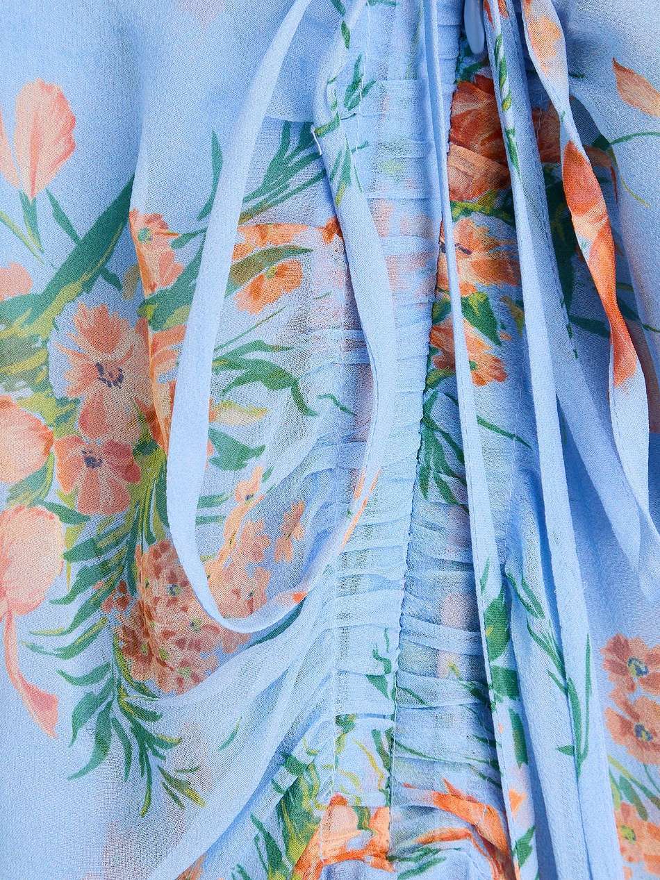 dovima wrap-effect floral-print silk-chiffon midi dress