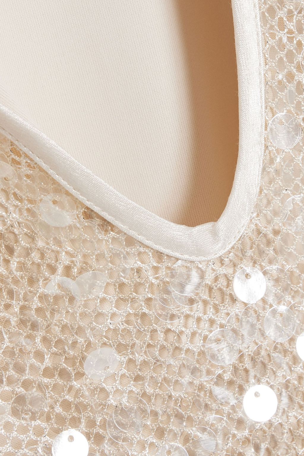 SIMKHAI Kari sequined mesh mini dress