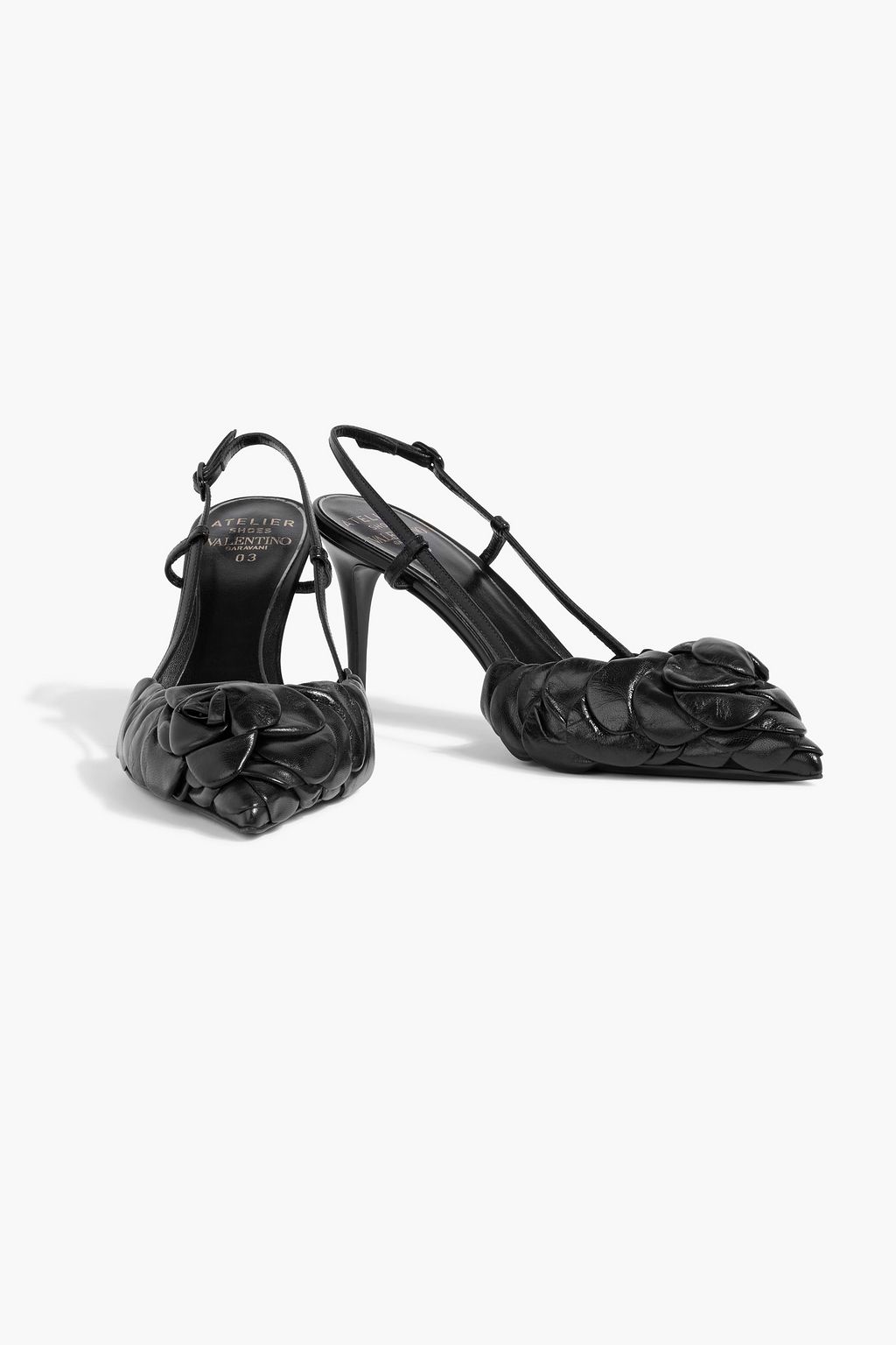 VALENTINO GARAVANI Atelier 03 Rose Edition leather slingback pumps
