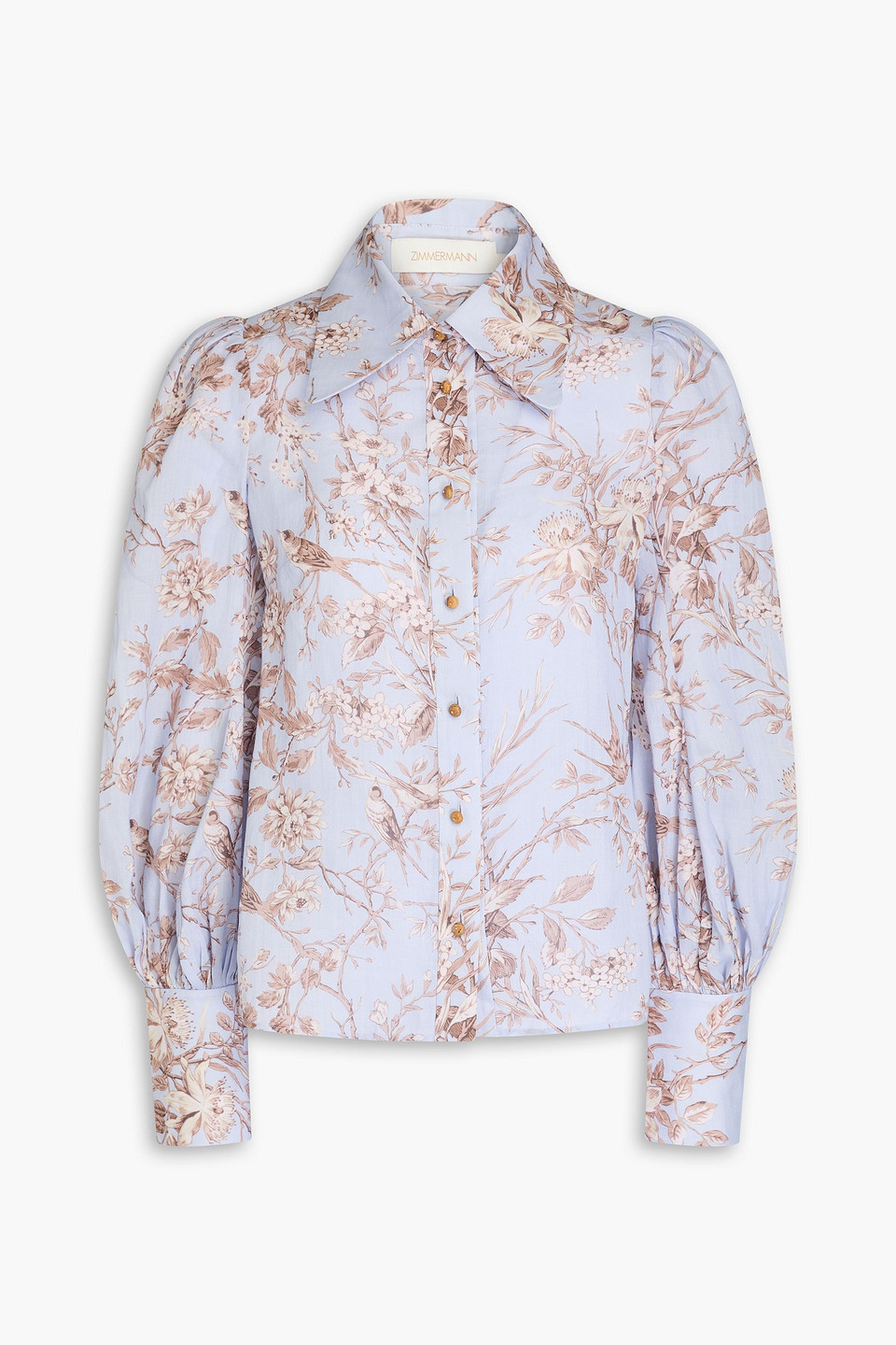 ZIMMERMANN FLORAL-PRINT RAMIE SHIRT