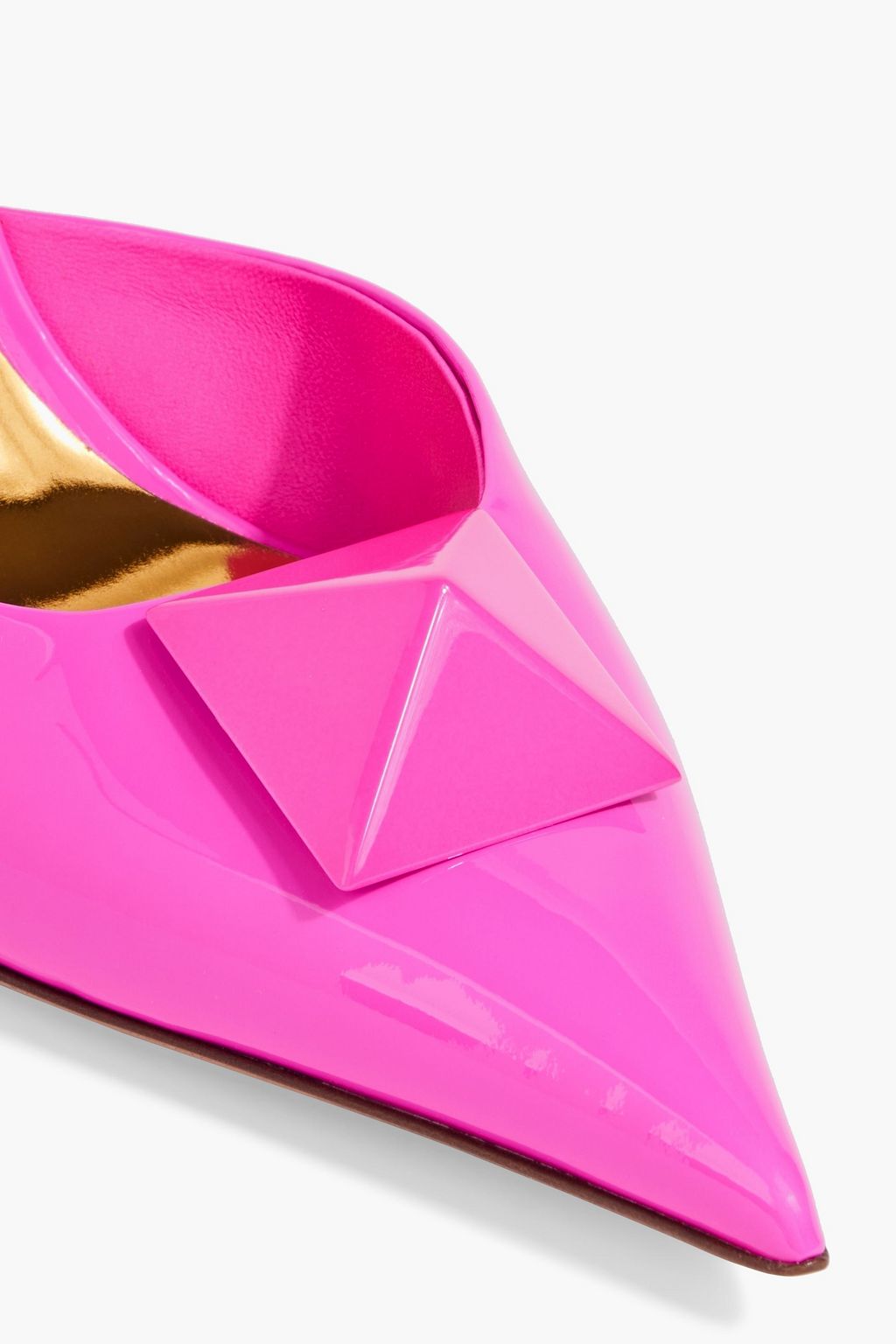 VALENTINO GARAVANI One Stud patent-leather mules