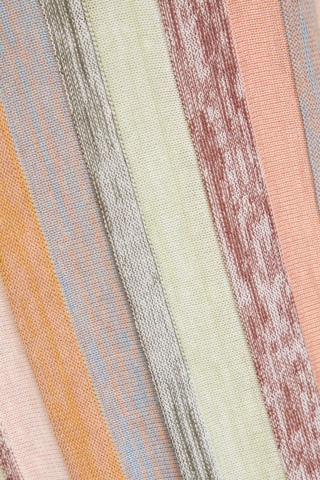 ZIMMERMANN بلوزة بدون أكمام بحبكة مضلّعة وتصميم مخطط