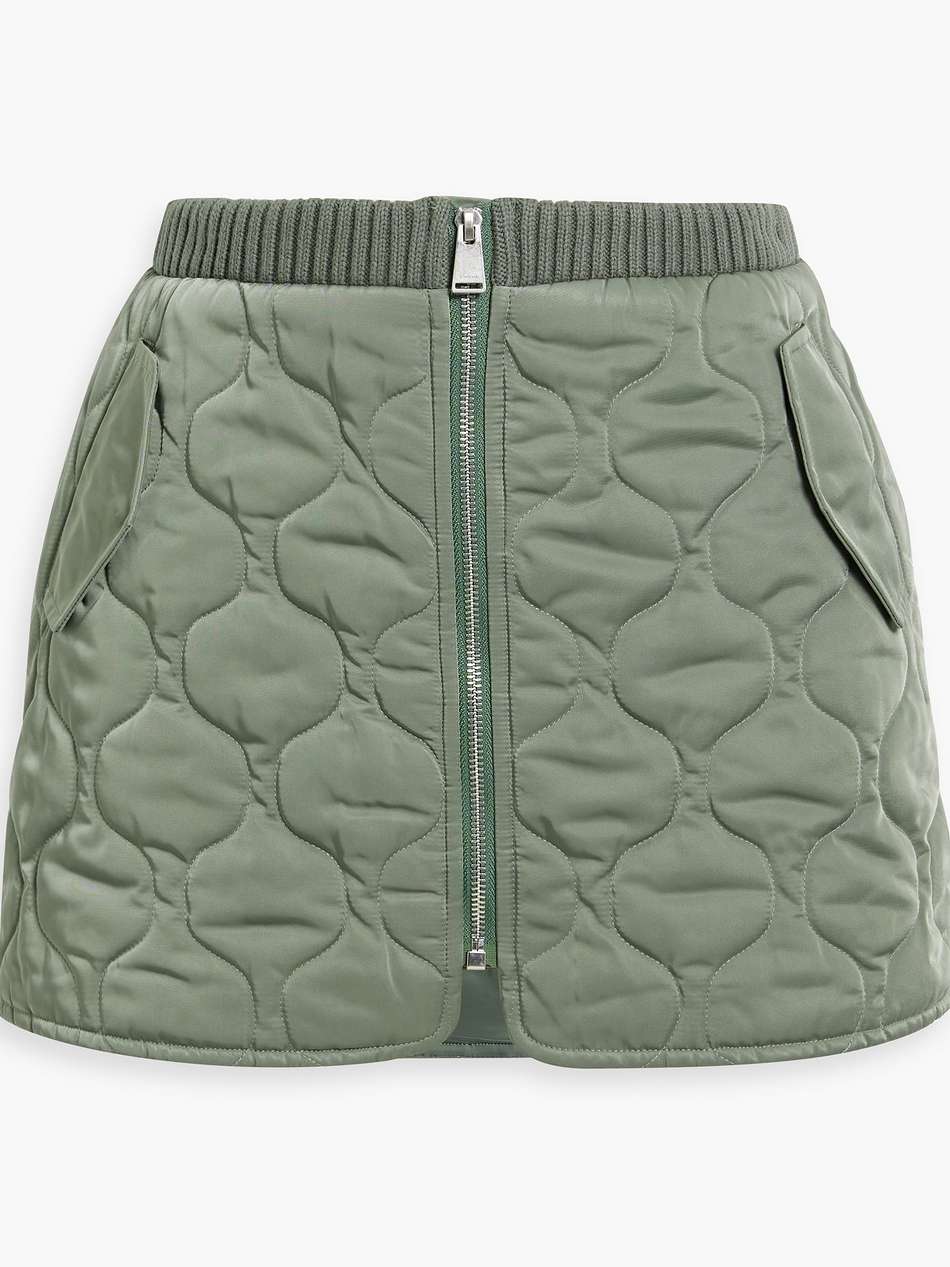 ripley quilted shell and cable-knit mini skirt