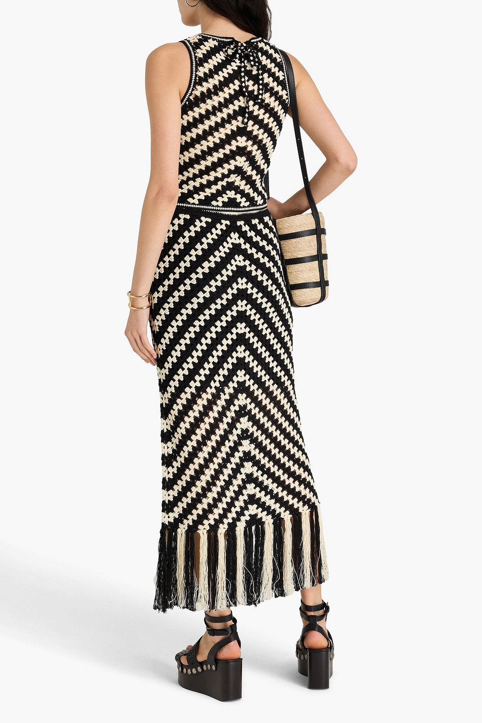 ZIMMERMANN CROPPED CROCHETED COTTON TANK