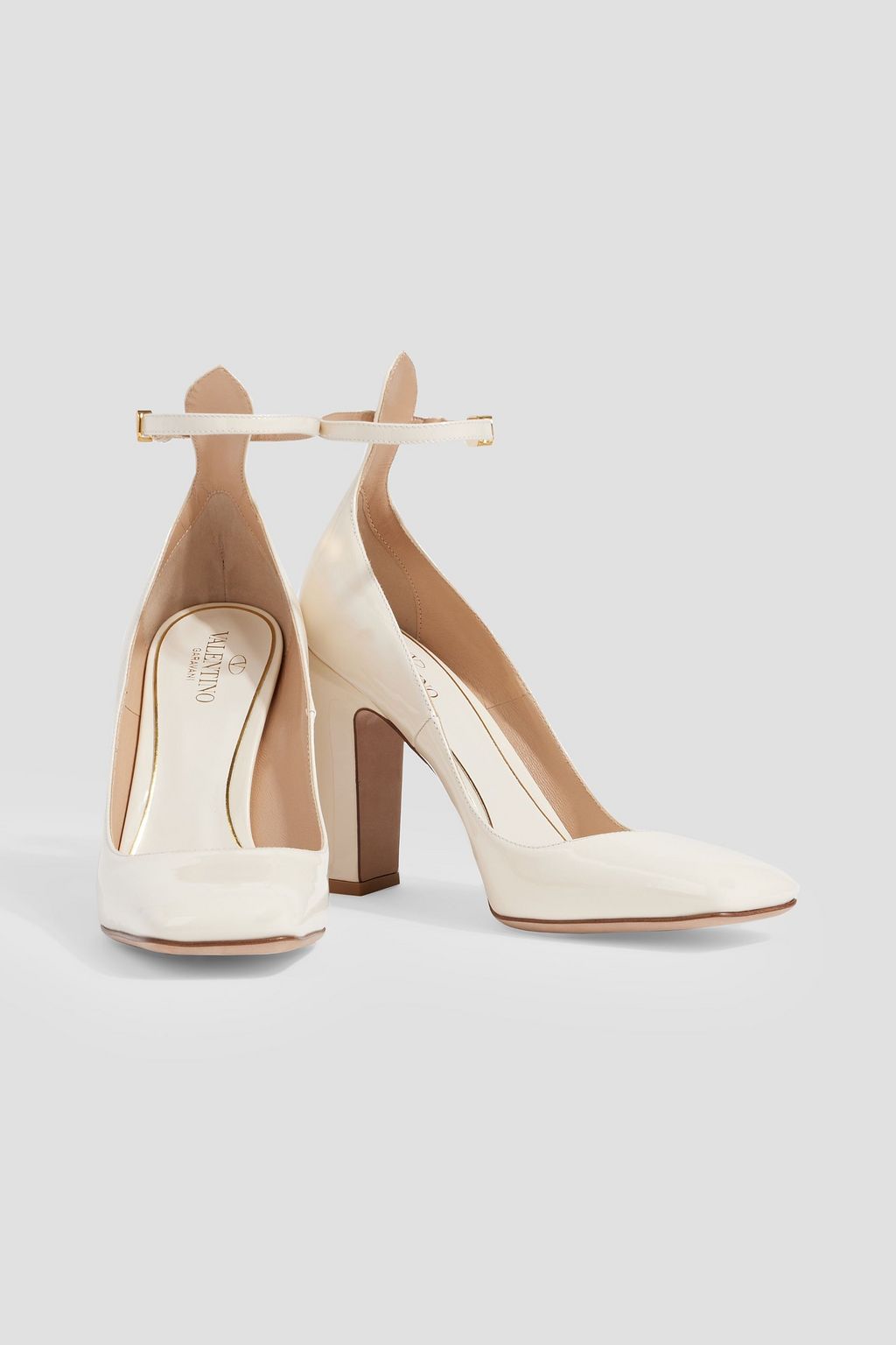 VALENTINO GARAVANI Tan-Go patent-leather pumps