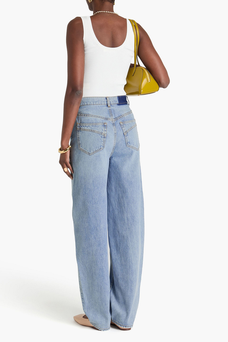 Zimmermann 'curved Leg Natural Jeans For In Light Denim