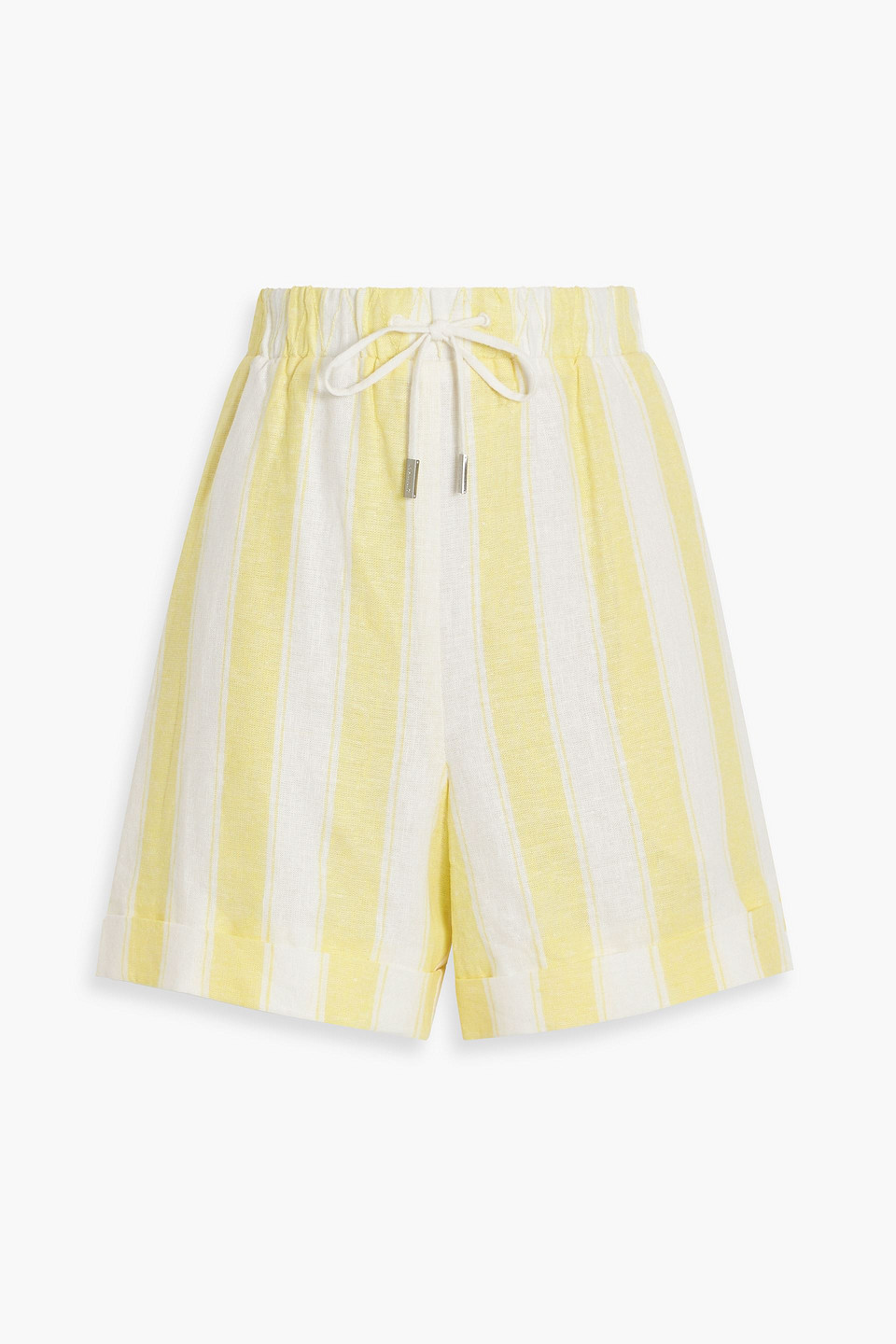 Sonny striped linen-blend shorts