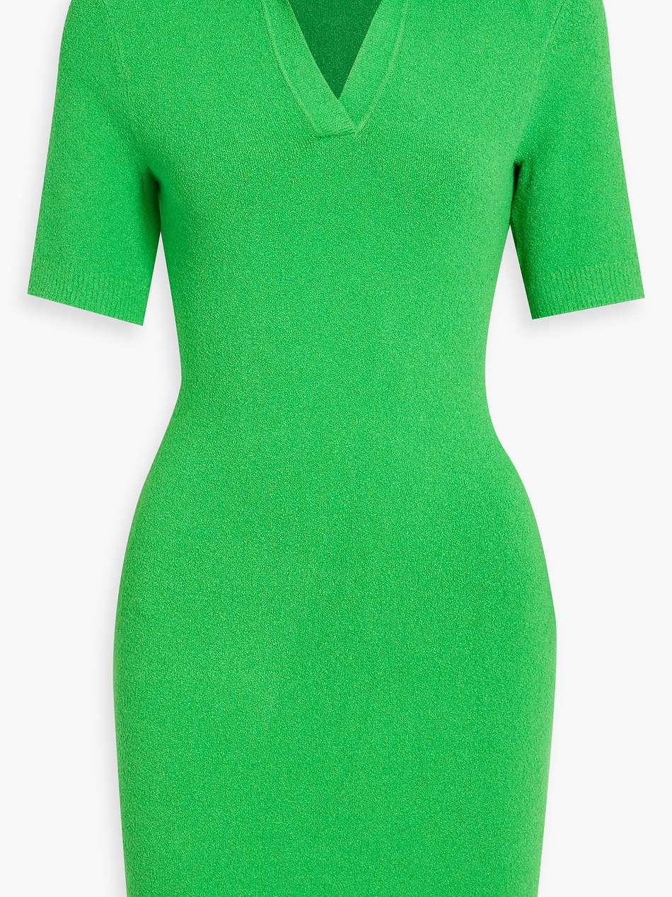 kris bouclé-knit mini dress