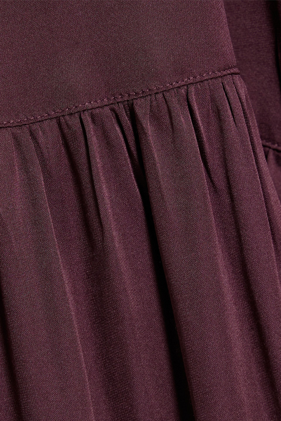 Simkhai Matteau Maxikleid Aus Satin Mit Cut-outs In Rubinrot