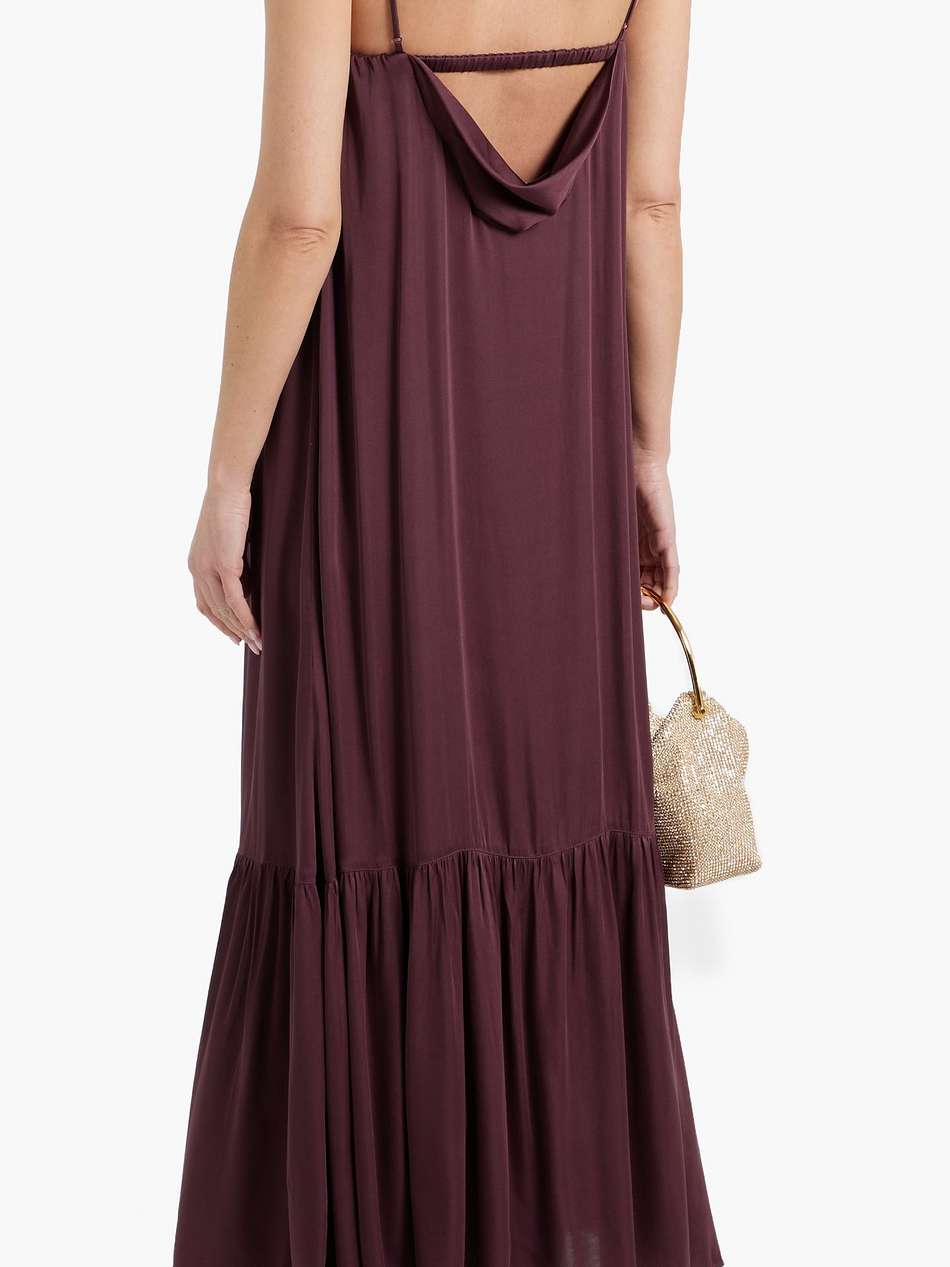 matteau cutout satin maxi dress