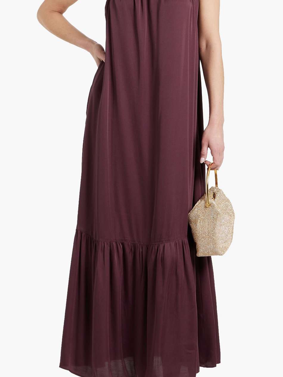 matteau cutout satin maxi dress